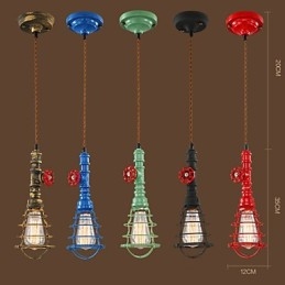 E26 Vintage Pendelleuchte Wasserpfeifen Design Leuchten
