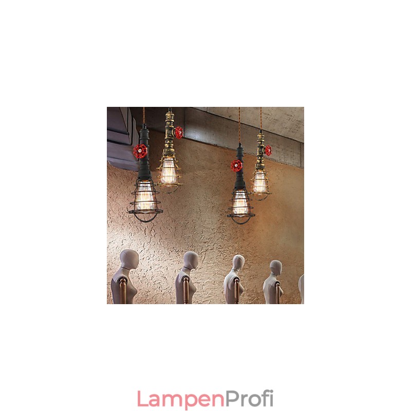 E26 Vintage Pendelleuchte Wasserpfeifen Design Leuchten