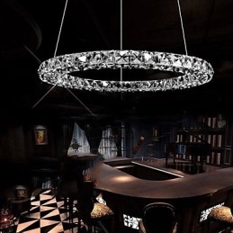 Kristall Pendelleuchte Moderne Einzel D40CM Drei Seiten K9 Kristall Innen Deckenleuchten Lampe Leuchten