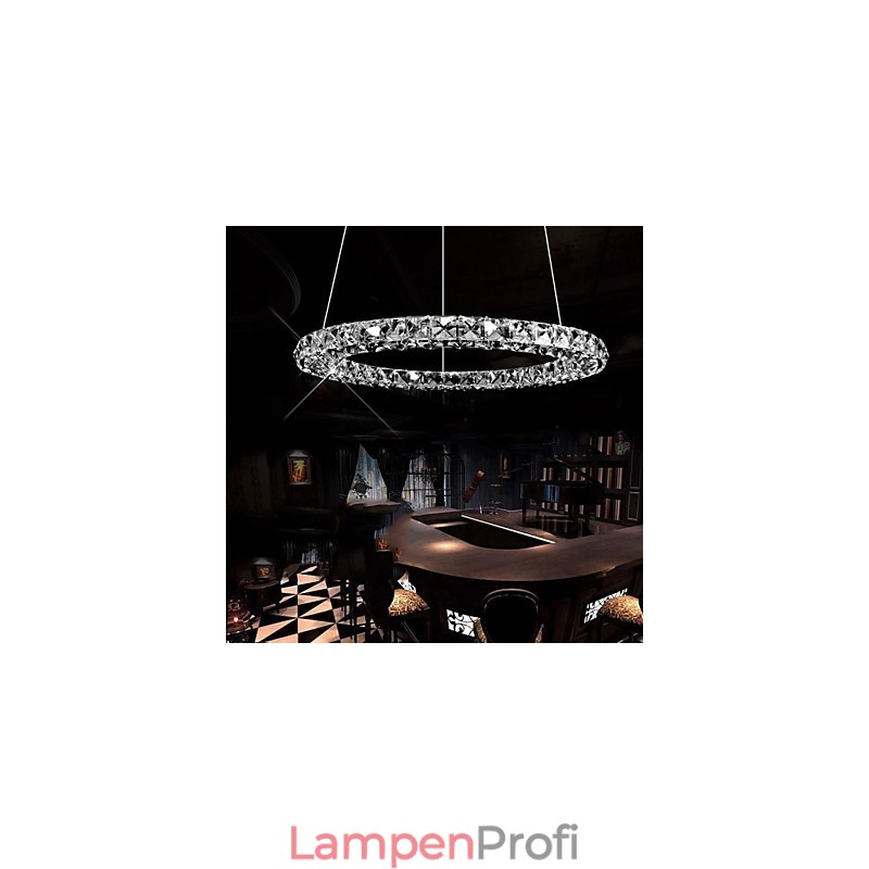Kristall Pendelleuchte Moderne Einzel D40CM Drei Seiten K9 Kristall Innen Deckenleuchten Lampe Leuchten