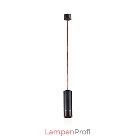 1-flammige Mini-Pendelleuchte, schwarz eloxiert mit Aluminium 1-flammige Mini-Pendelleuchte, schwarz eloxiert mit Aluminium