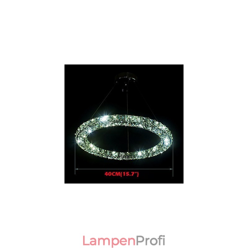 Kristall Pendelleuchte Moderne Einzel D40CM Drei Seiten K9 Kristall Innen Deckenleuchten Lampe Leuchten