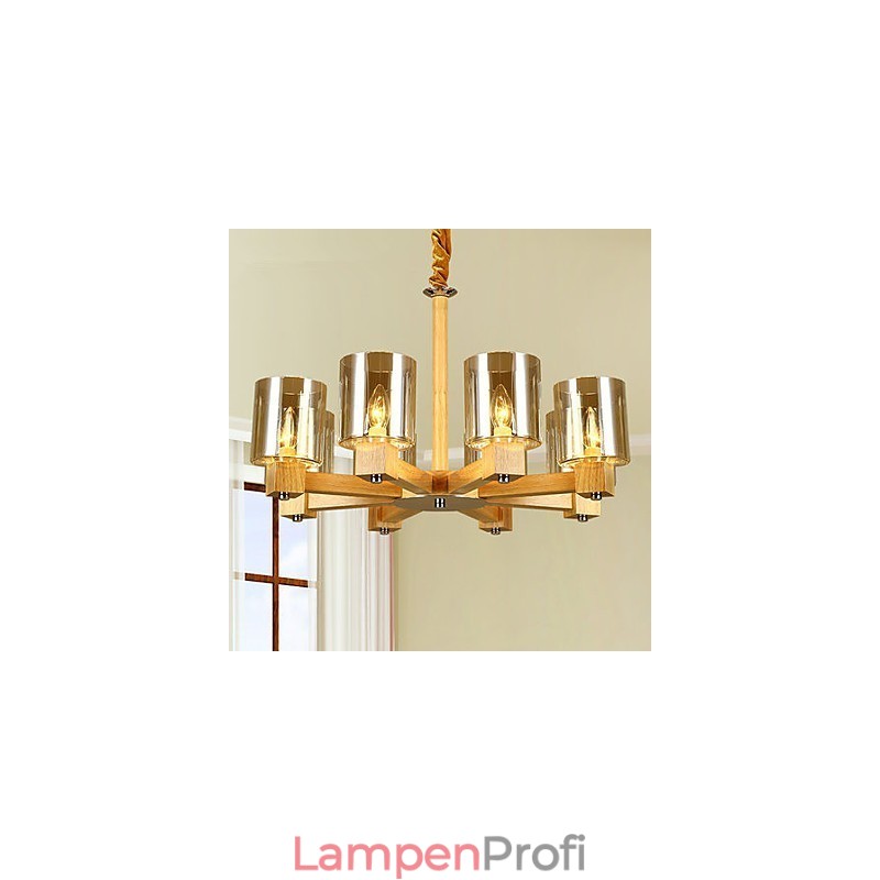 Pendelleuchten Country Holz Bambus