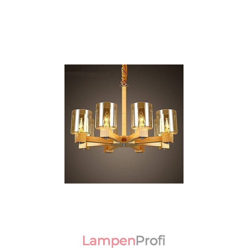 Pendelleuchten Country Holz Bambus