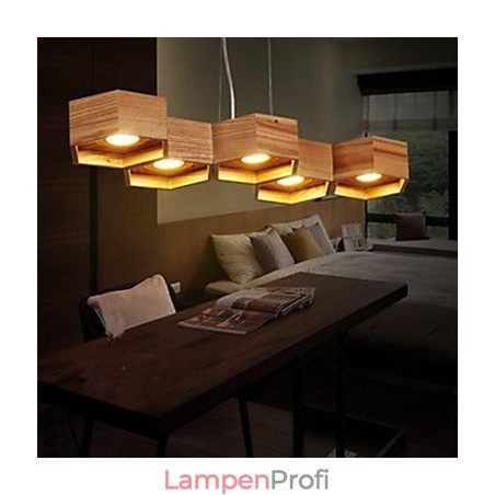 Pendelleuchten Country Holz Bambus