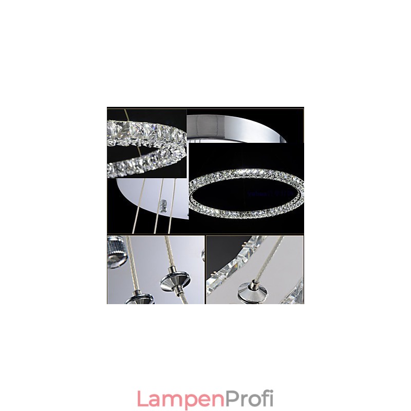 Kristall Pendelleuchte Moderne Einzel D40CM Drei Seiten K9 Kristall Innen Deckenleuchten Lampe Leuchten