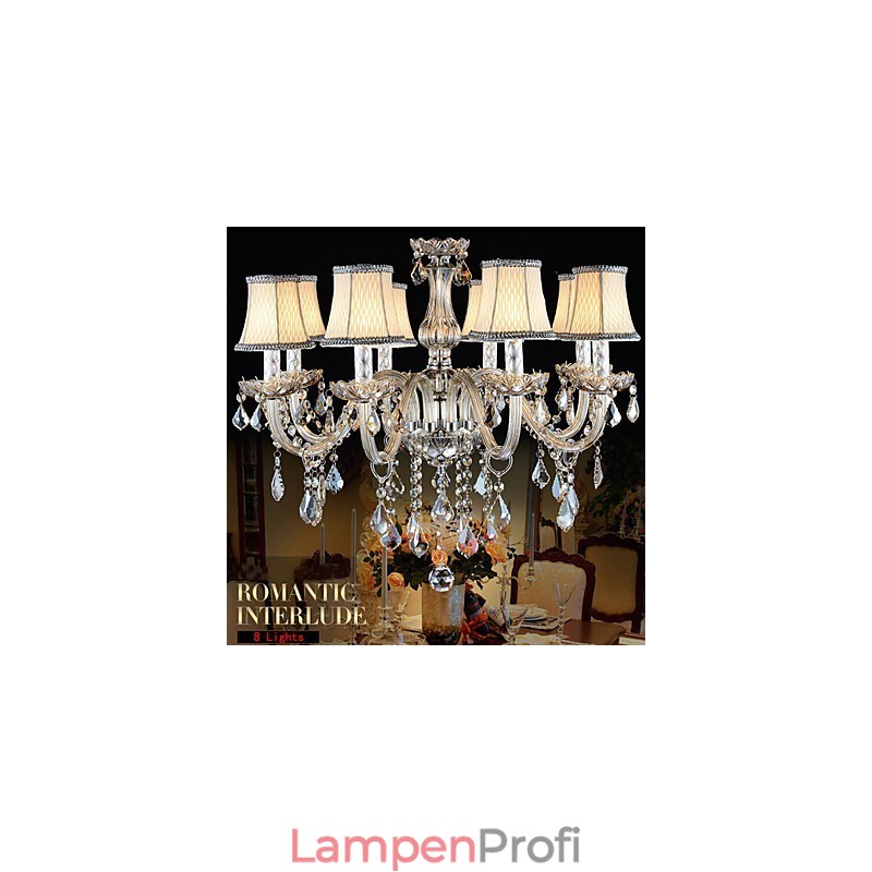 Großer Kristall-Kronleuchter 8 Arme Luxus Kristall Licht Mode Kronleuchter Kristall Licht
