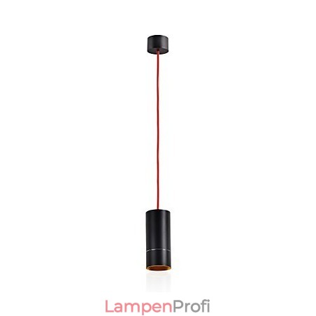 1-flammige Mini-Pendelleuchte, schwarz eloxiert mit Aluminium 1-flammige Mini-Pendelleuchte, schwarz eloxiert mit Aluminium