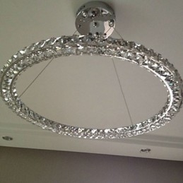 Kristall Pendelleuchte Moderne Einzel D40CM Drei Seiten K9 Kristall Innen Deckenleuchten Lampe Leuchten