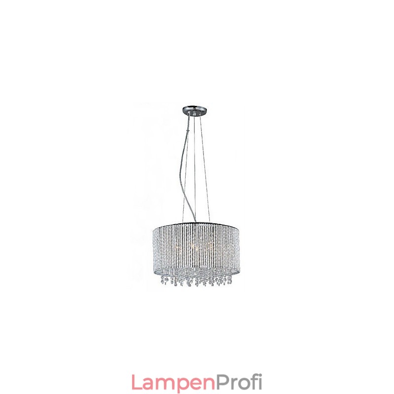 Kristall-Pendelleuchte mit 7 Lichtern in Zylinderform