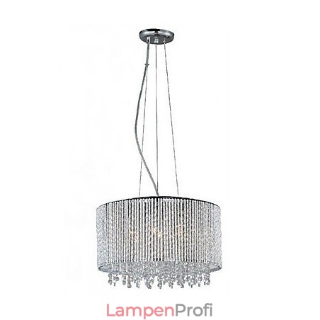 Kristall-Pendelleuchte mit 7 Lichtern in Zylinderform