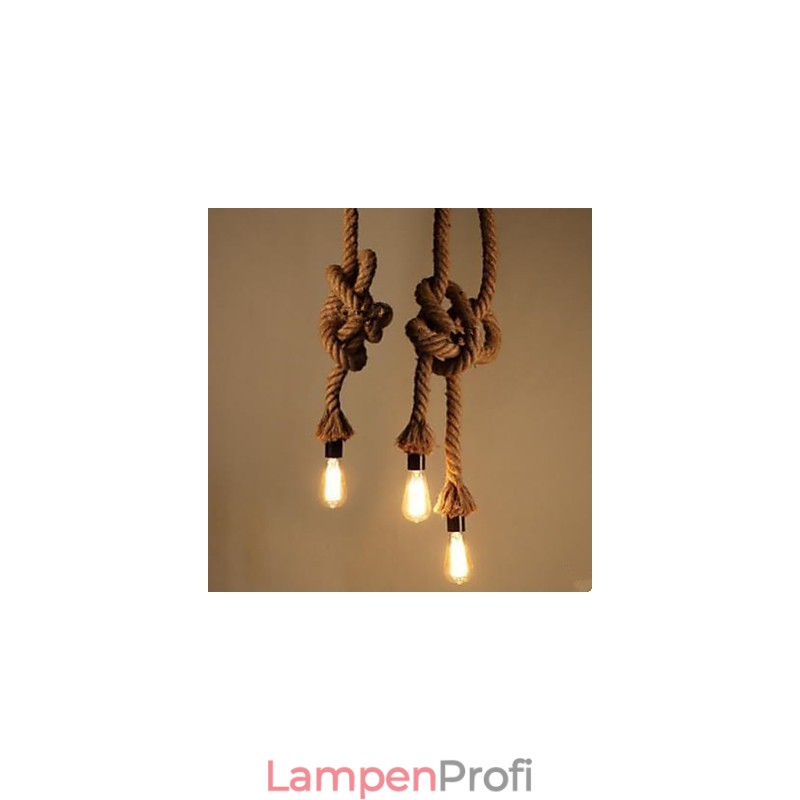 Kreativer Kronleuchter aus Hanfseil