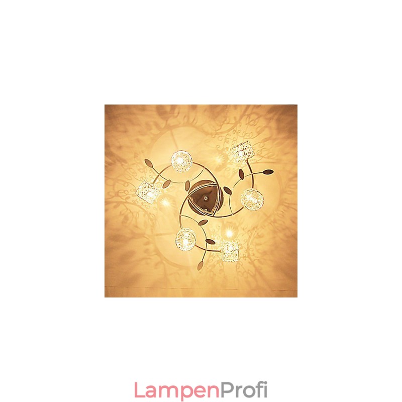 Moderne zeitgenössische Kristall galvanisierte Unterputzleuchte