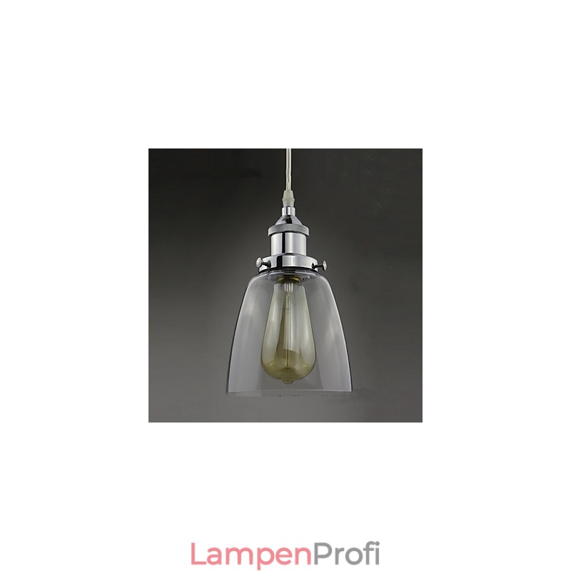 Moderne Chrom Glas Vintage Industrie Retro Fitting Edison Pendelleuchte Cafe Veranda Licht