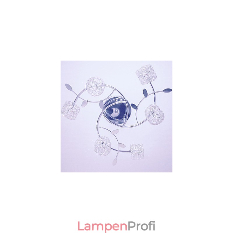 Moderne zeitgenössische Kristall galvanisierte Unterputzleuchte