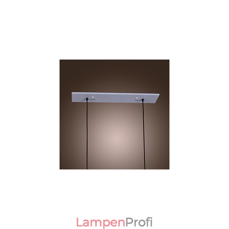 Moderne Glas-Pendelleuchte mit 2 Lichtern im transparenten Flaschendesign