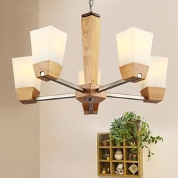 Pendelleuchten Country Holz Bambus