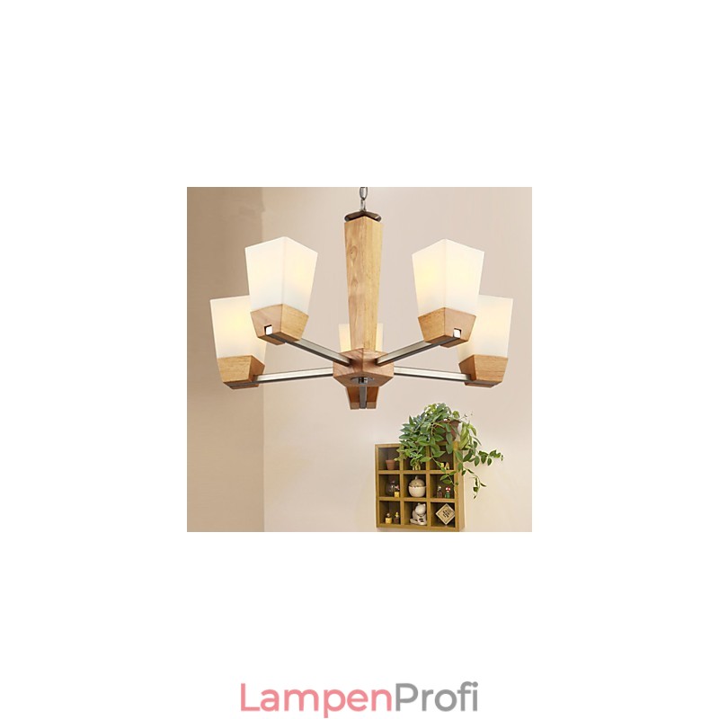 Pendelleuchten Country Holz Bambus