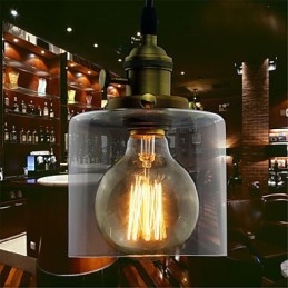 Glas Messing Retro Vintage Industrielle ART Cafe Garage Pendelleuchte
