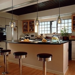 Glas Messing Retro Vintage Industrielle ART Cafe Garage Pendelleuchte