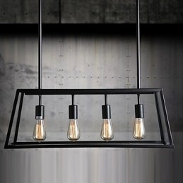 Kronleuchter aus galvanisiertem Metall im rustikalen Lodge-Mini-Stil