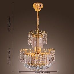 Luxuriöser Kristall-Kronleuchter mit 7 Lichtern