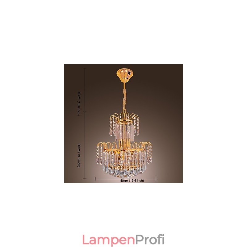 Luxuriöser Kristall-Kronleuchter mit 7 Lichtern