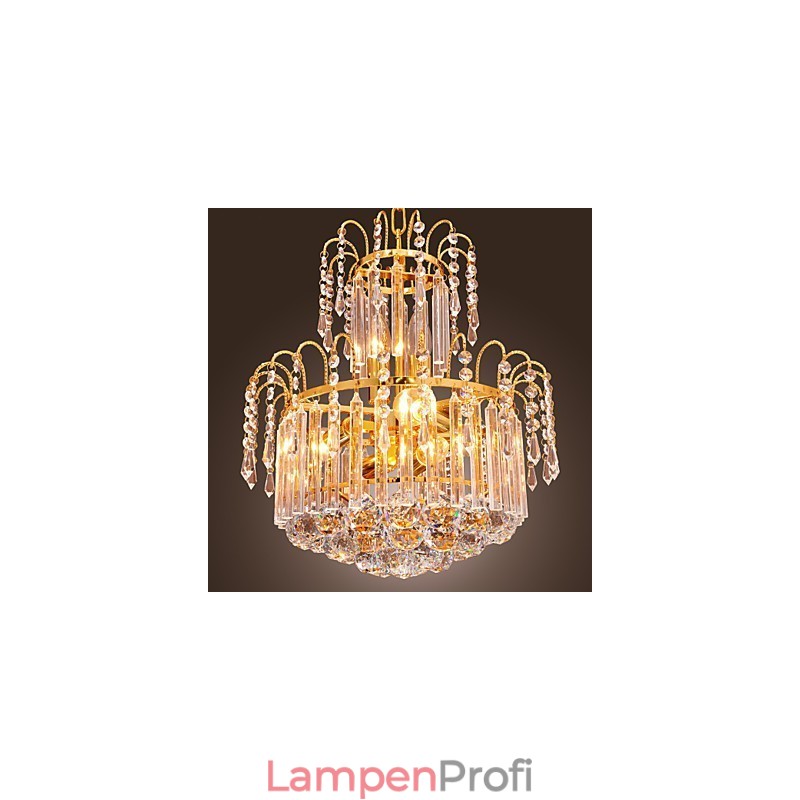Luxuriöser Kristall-Kronleuchter mit 7 Lichtern