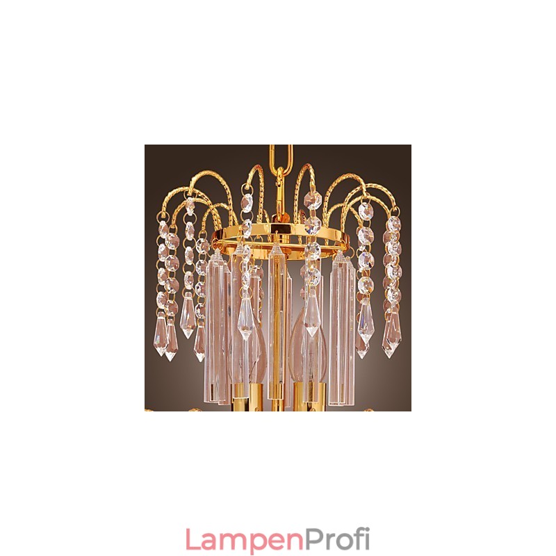 Luxuriöser Kristall-Kronleuchter mit 7 Lichtern