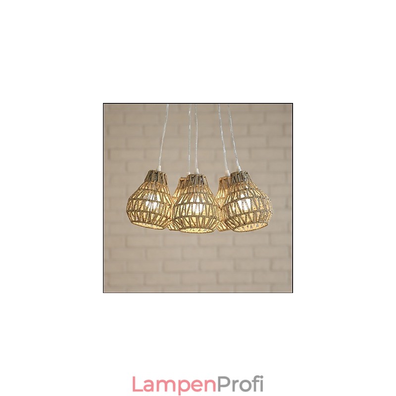 Käfigseil Kreativer RETRO Art 5-Kopf-Kronleuchter