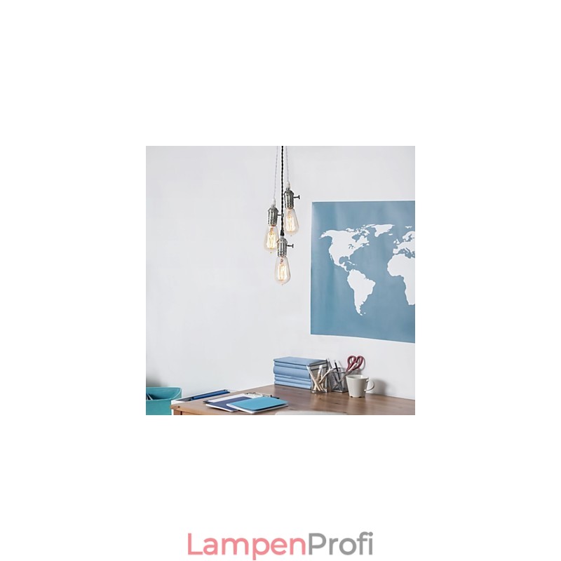 Traditionelle, klassische Pendelleuchte aus Metall im Mini-Stil im Vintage-Stil