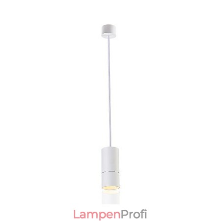 GE 05032 8W 136mm 1-flammige Mini-Pendelleuchte, gepudert weiß mit Aluminium GE 05032 8W 136mm 1-flammige Mini-Pendelleuchte, gepudert weiß mit Aluminium