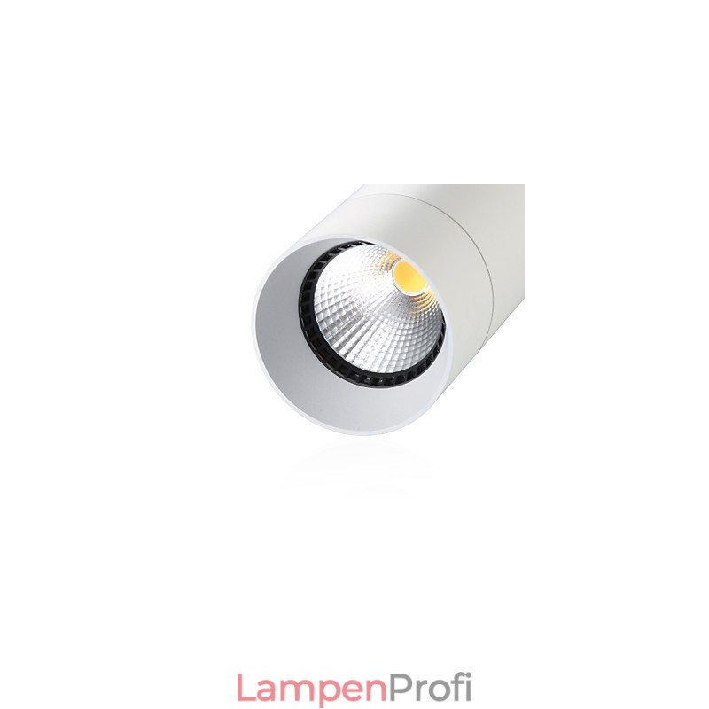 GE 05032 8W 136mm 1-flammige Mini-Pendelleuchte, gepudert weiß mit Aluminium