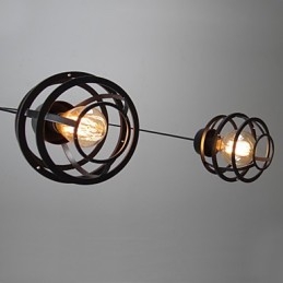 Retro Designer Metall Pendelleuchte