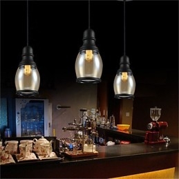 Retro Beleuchtung Loft Lichter Glas Pendelleuchte