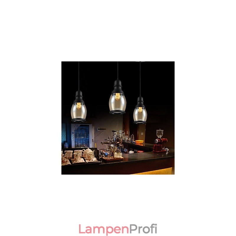 Retro Beleuchtung Loft Lichter Glas Pendelleuchte