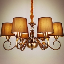 Rustikaler Kronleuchter im Vintage-Mini-Stil aus galvanisiertem Metall der Lodge