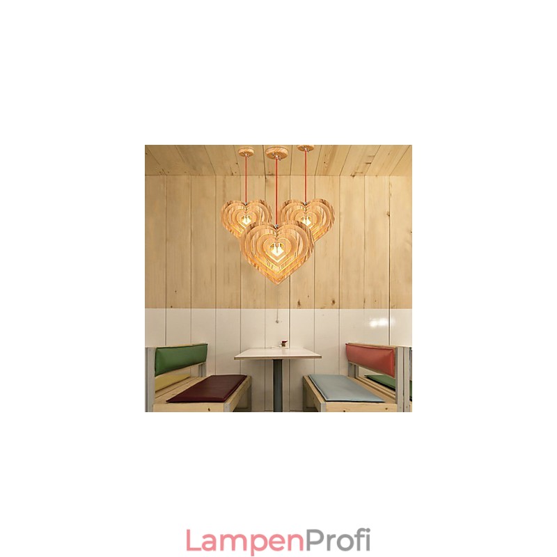 Kronleuchter Mini Stil Laterne Holz Bambus