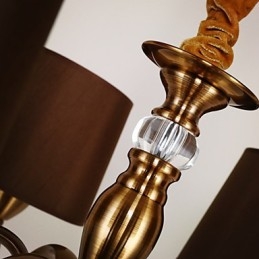 Rustikaler Kronleuchter im Vintage-Mini-Stil aus galvanisiertem Metall der Lodge