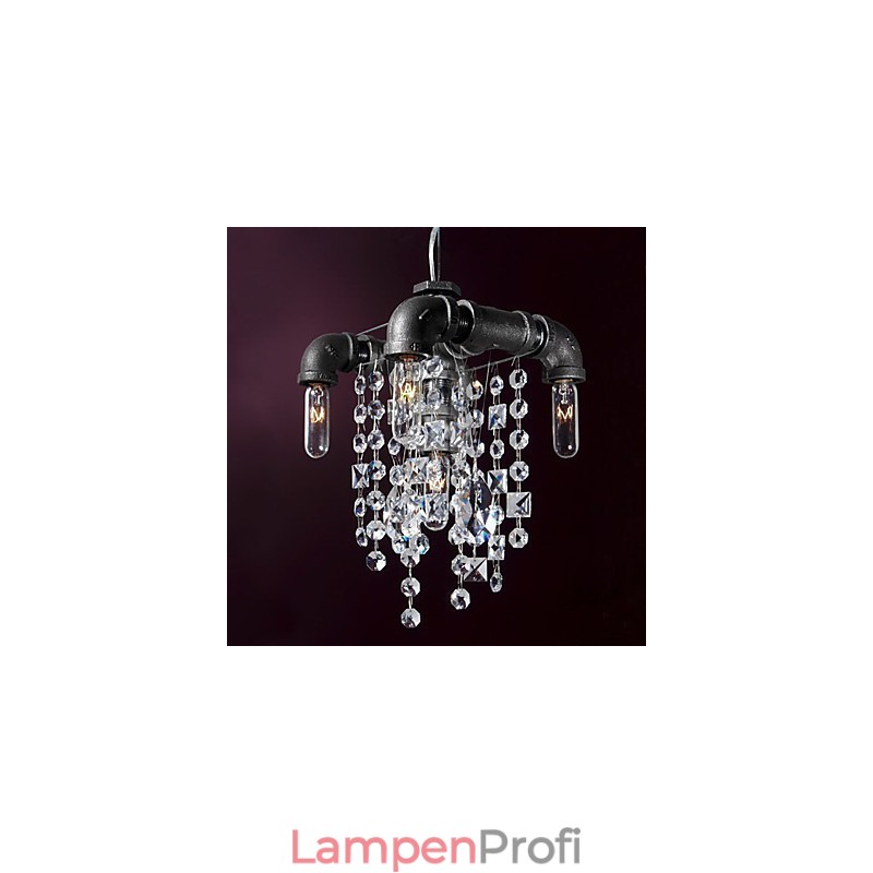 Charakteristische Pendelleuchte mit 5 Lichtern im nordamerikanischen Stil im Rohrdesign