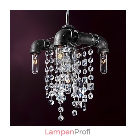 Charakteristische Pendelleuchte mit 5 Lichtern im nordamerikanischen Stil im Rohrdesign Charakteristische Pendelleuchte mit 5 Lichtern im nordamerikanischen Stil im Rohrdesign