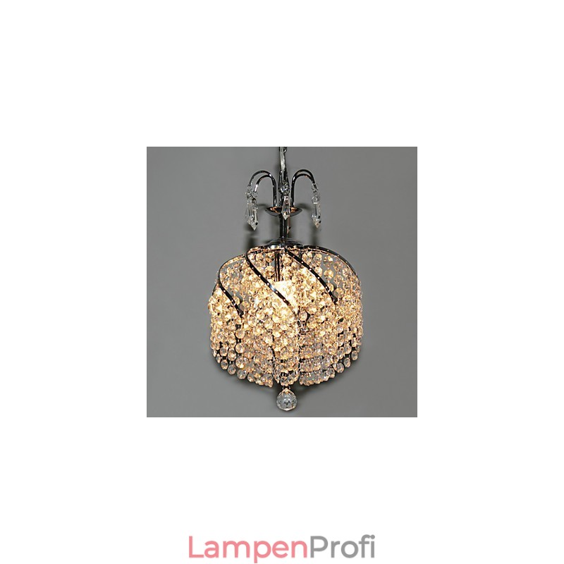 Stilvolle Kristall-Pendelleuchte mit 1 Licht