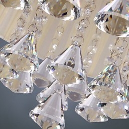 Elegante Kristall-Pendelleuchte mit 4 Lichtern