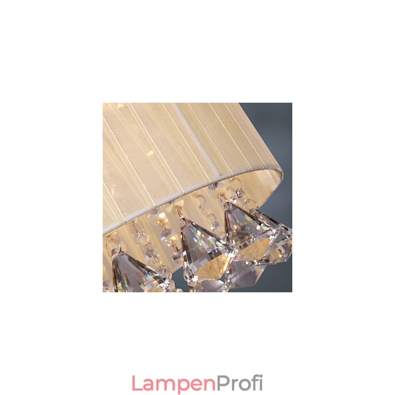 Elegante Kristall-Pendelleuchte mit 4 Lichtern