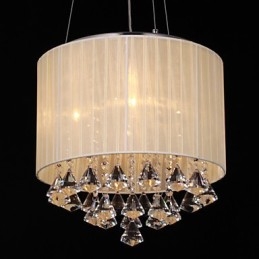 Elegante Kristall-Pendelleuchte mit 4 Lichtern