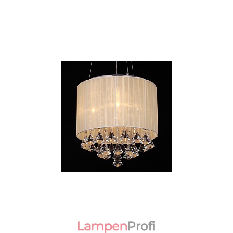 Elegante Kristall-Pendelleuchte mit 4 Lichtern