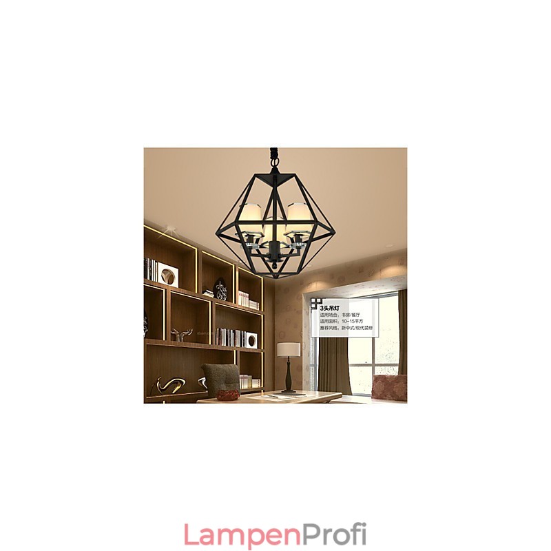 Pendelleuchten 3 Lichter Country Outdoor Metall