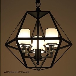 Pendelleuchten 3 Lichter Country Outdoor Metall