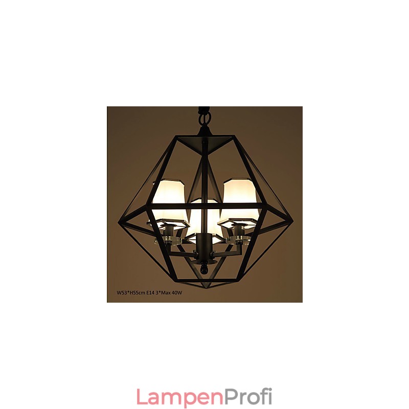 Pendelleuchten 3 Lichter Country Outdoor Metall