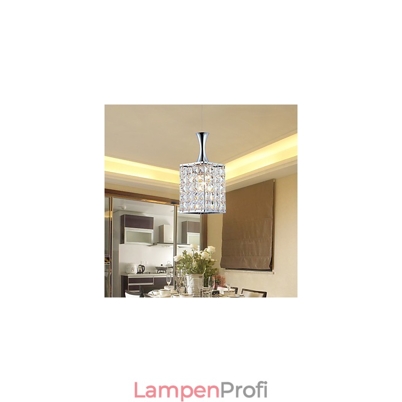 3 Lichter Metallrahmen K9 Kristall Kronleuchter Droplight Senden Glühbirne